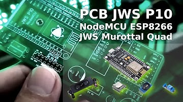 PCB JWS Murottal Quad LED Panel P10 HUB12 NodeMCU ESP8266 RTC DS3231 DFPlayer Mini MP3 Relay Ampli