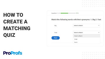 How to Create a Matching Quiz