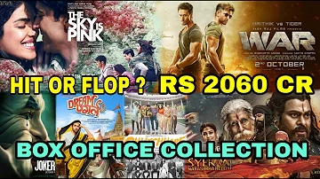 Box Office Collection Of The Sky Is Pink , War, Syeraa, Joker, Dream Girl Movie Etc 2019