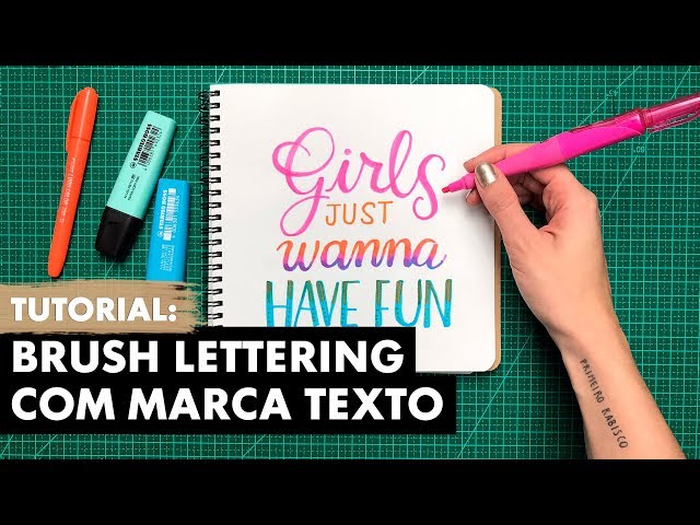 LETTERING COM MARCA TEXTO | Primeiro Rabisco