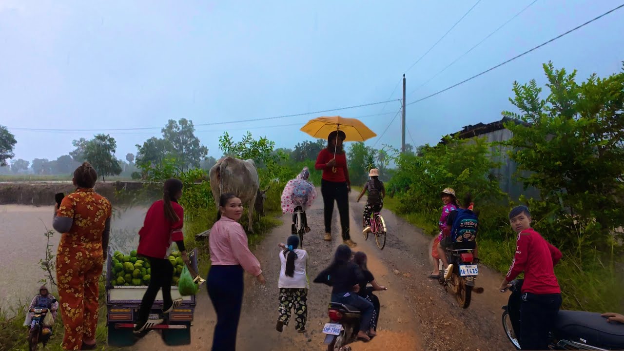 Hidden Village Life in Cambodia | Peaceful Moments for Nature Sound