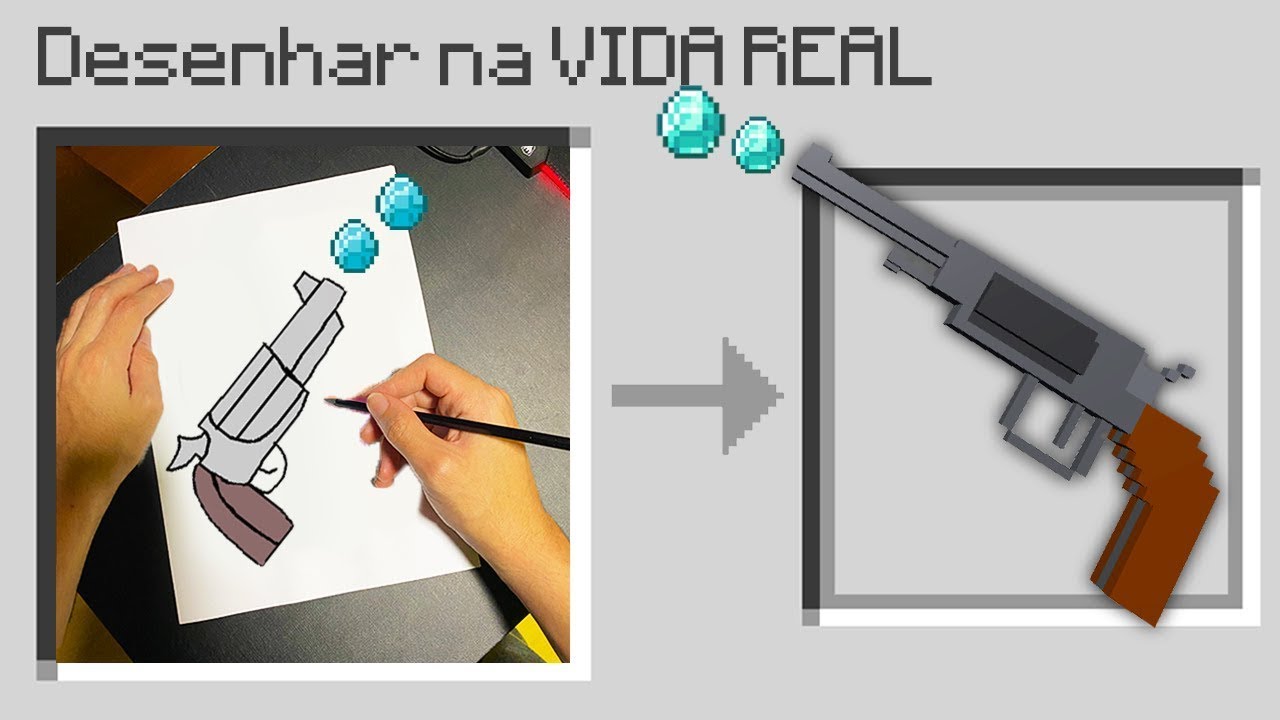 tudo que eu DESENHAR eu GANHO no minecraft!