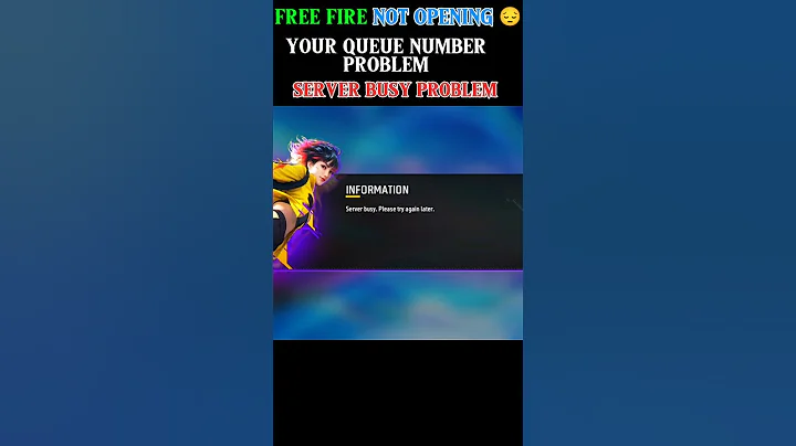 Server Busy, Please Try Again Later Problem Free Fire😭 Free Fire Game Not Opening  #freefire