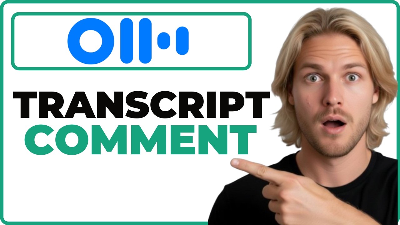 How To Add A Comment To A Transcript In Otter App (Quick Guide) - YouTube