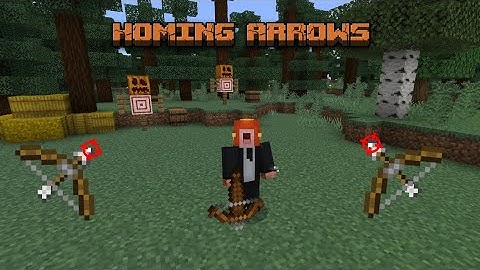 Homing Arrows Command Tutorial ( Minecraft PE )