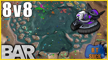 CRAZY NAVAL BATTLE! 8v8 | Beyond All Reason Cast | Tempest_V3