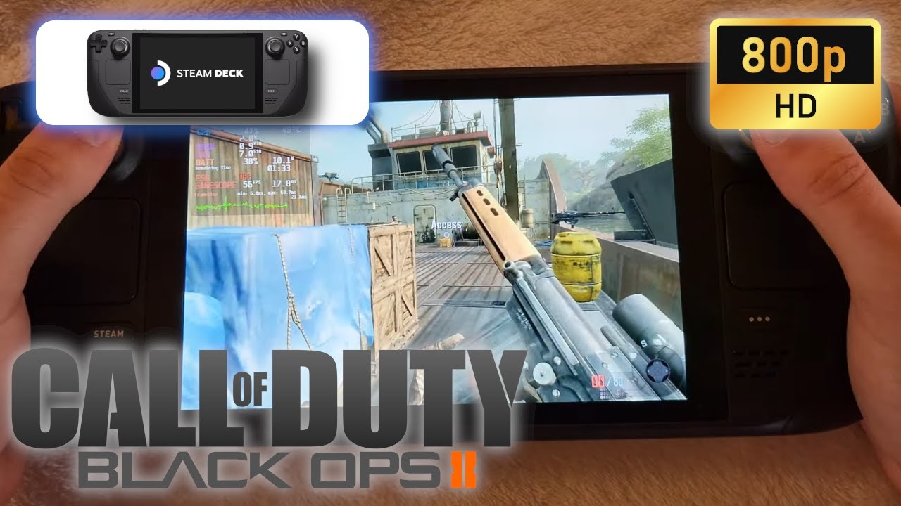 Steam Deck Gameplay - Call of Duty Black Ops 2 - SteamOS 