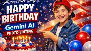 Gemini AI Birthday Poster Editing || American Birthday AI Photo Edit - Mayank Edits 🔥 screenshot 3