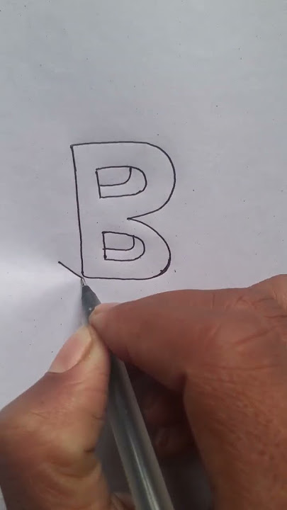 how to draw 3DB#shortvideo #youtubeshorts