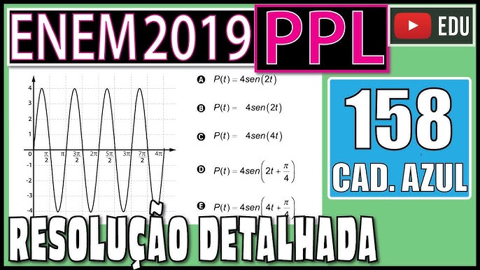 ENEM 2019 - Função Trigonométrica - Um grupo de engenheiros está projetando  um motor cujo esquema 