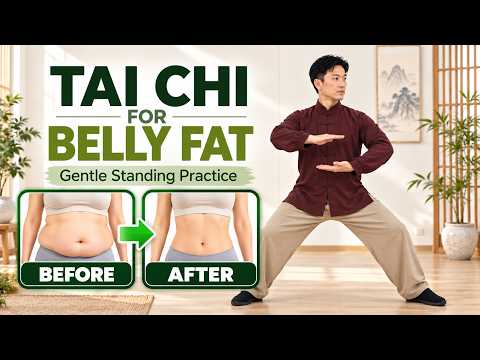 Standing Tai Chi Routine to Burn Belly Fat | Safe Practice for Seniors