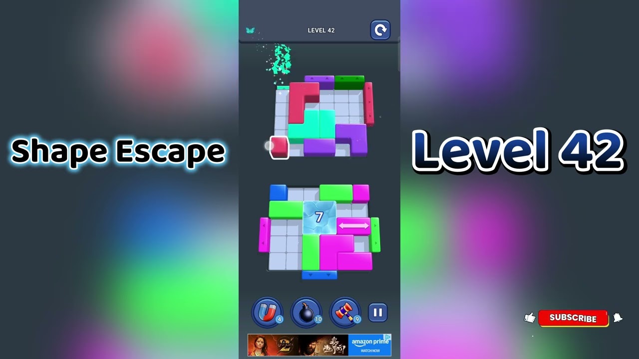 🔥 Shape Escape Level 42 Walkthrough | Can You Solve It? 🧠💥