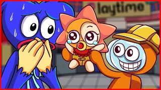 HUGGY WUGGY & ENGINEER ARE SO SAD WITH BABY SUNRISE! Poppy Playtime & FNaF SB Animation