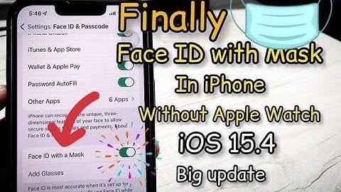 iOS 15.4 is here🔥Now Use Face ID with Mask 🔥 How to use face id with mask 🔥 iOS 15.4 features