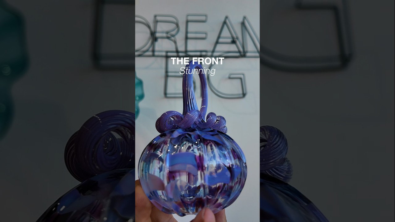 “The Glass Pumpkin You’ll Keep Forever”#GlassPumpkin#HandblownGlass#PumpkinDecor#GlassArt#BlownGlass