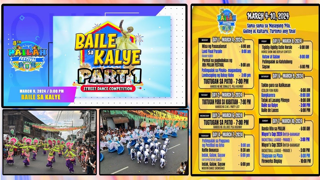 Top Glimpse of BAILE SA KALYE P1 | 8th PAILAH FESTIVAL sa Bayang Pinagpala #masayasapila