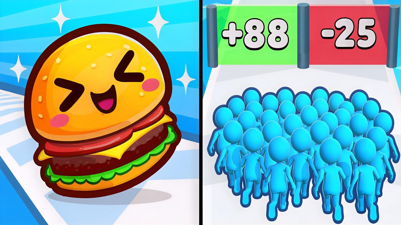 Food Run vs Count Master - Max Levels Unlocked Speedrun Gameplay