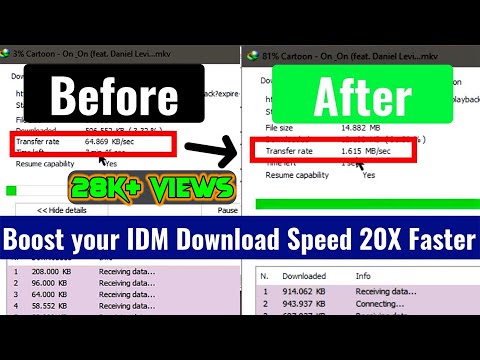 IDMのダウンロード速度を20倍高速化||インターネットダウンロードマネージャースピードブースト100％ワーキングトリック