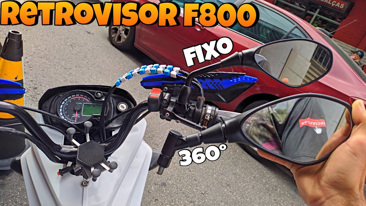 RETROVISOR BMW F800 👀 FIXO OU 360° *Motovlog raiz*