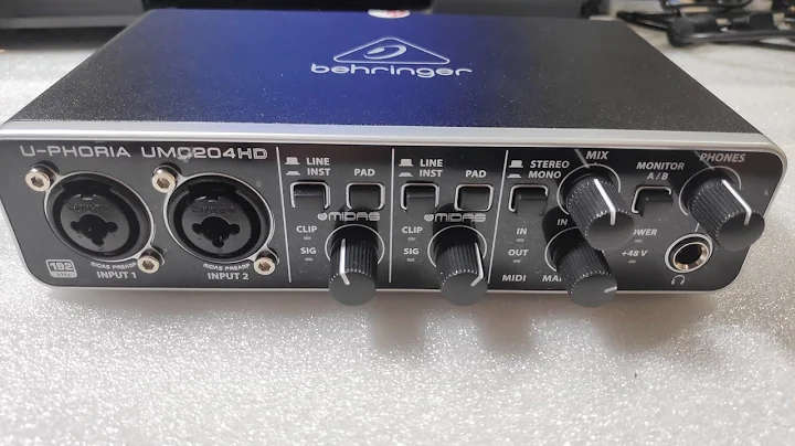 công dụng tính năng cúa các nút trong SOUNDCARD BEHRINGER U-PHORIA UMC204HD