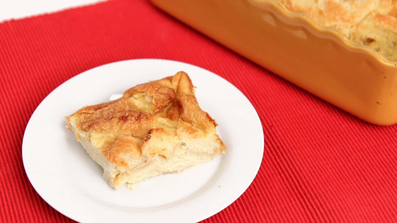 Croissant Bread Pudding Recipe - Laura Vitale - Laura in the Kitchen Episode 722