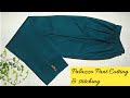 Very easy pant trouser cutting and stitching  pant palazzo cutting and stitching