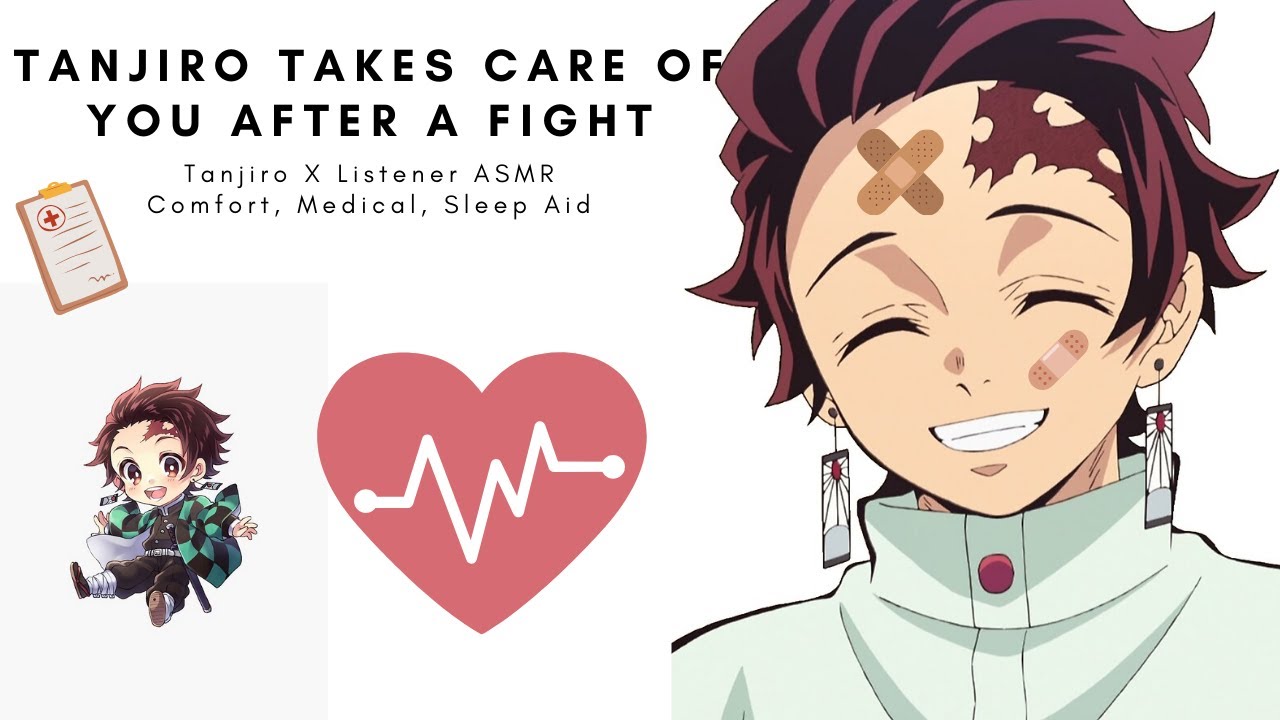 Танджиро очищает ваши раны после битвы с Руи ASMR (Медицина) (Утешение) (Снотворное)