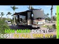 RV LIVING COSTS  ONE YEAR FULL TIME TRAVEL IN A CLASS A ...