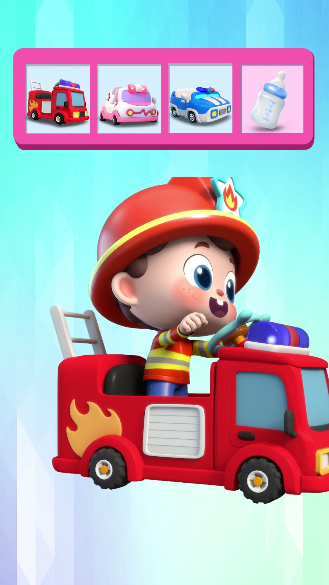Mobil polisi, pemadam kebakaran, dan ambulans!| BabyBus Bahasa Indonesia#babybusindonesia  #shorts