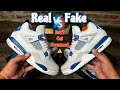 Real VS Fake Jordan 4 Military Blue (Full Comparison) Legit Check Them