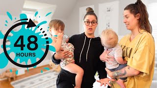 HAVING TWO KIDS FOR 48 HOURS!! | Sam&Alyssa |