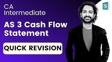 AS 3 Cash Flow Statement | Quick Revision | New Syllabus | CA Inter | English | CA Sandesh