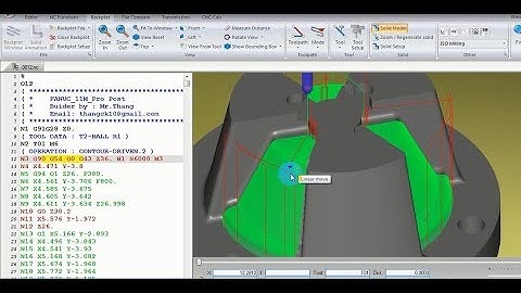 Verify G-CODE from CATIA with CIMCO Edit software CNC