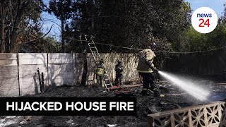 WATCH | Joburg Water Crisis Day 10: Hijacked House goes up in flames