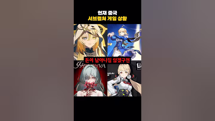 현재 중국 서브컬쳐 게임 상황