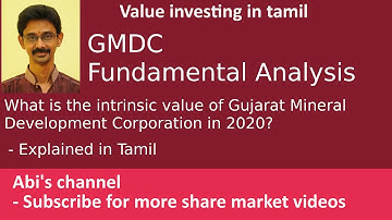 GMDC Fundamental Analysis | What is the intrinsic value in 2020?| Explained in Tamil