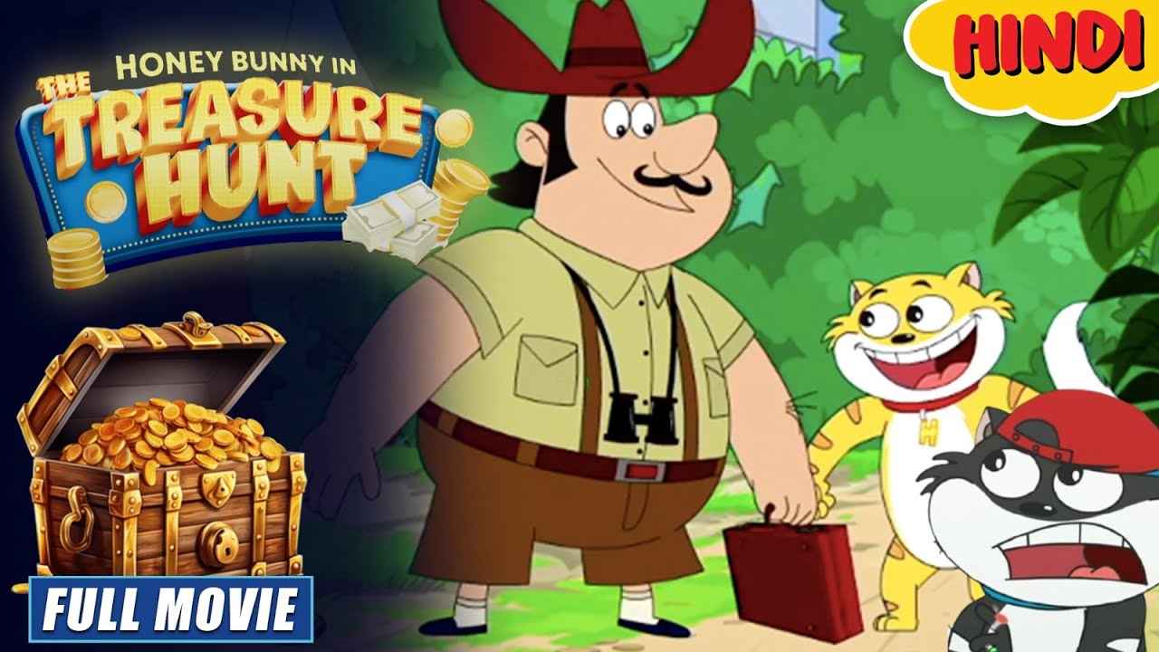 Honey Bunny In The Treasure Hunt | New Movie in Hindi | Cartoon For Kids | Yo Kids Comedy