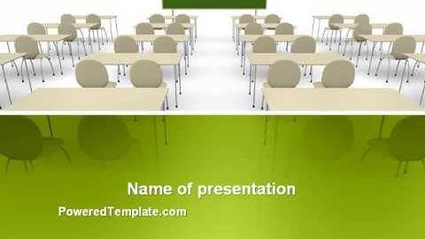 School Class PowerPoint Template by PoweredTemplate.com