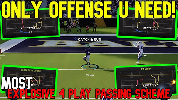 ⚠️NEW META OFFENSE⚠️ Most Explosive 4 Play Passing Scheme in Madden NFL 22! Best Plays Tips & Tricks