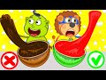 Lion Family 🍒 Watermelon Slime | Cartoon for Kids