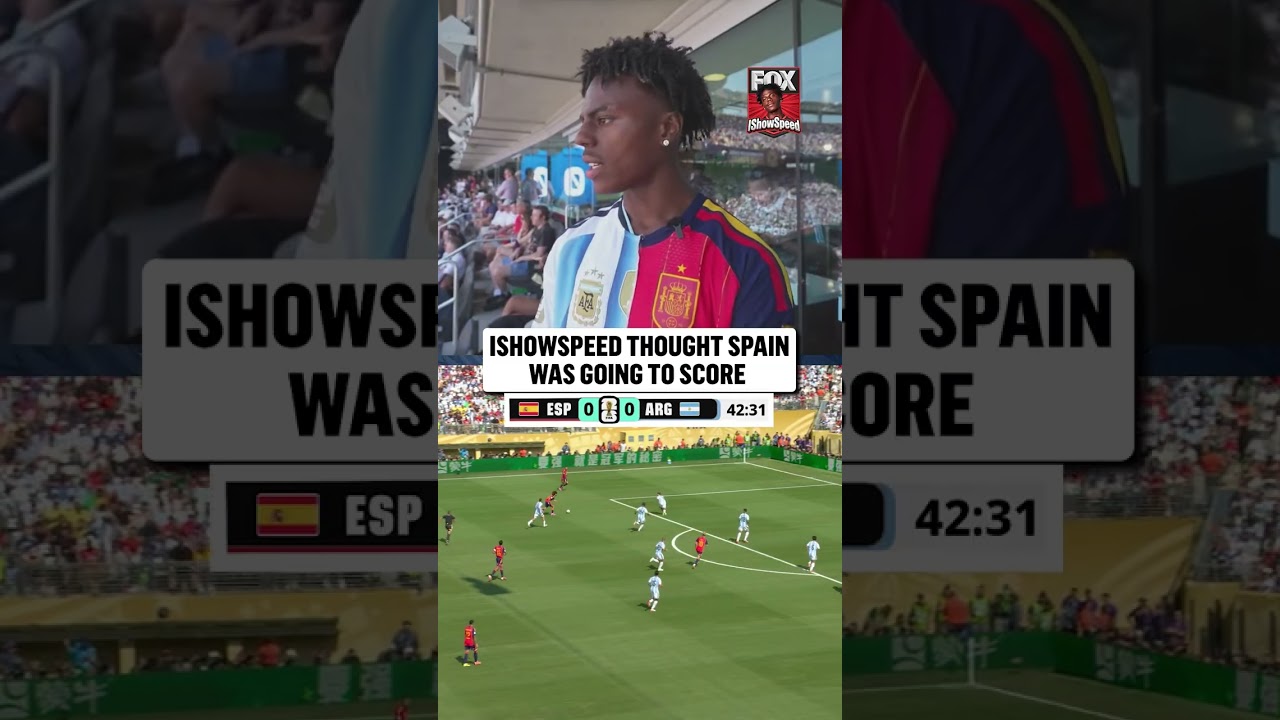@IShowSpeed thought Marc Cucurella had found the opening goal of the Final for Spain 🇪🇸