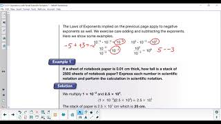 2007 Saxon Math C3 L57 Operations with Small Scientific Notation Lesson Video