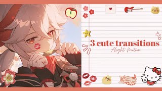 3 cute simple transition ideas + tutorial || alight motion 