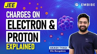 Charges on Electron and Proton Explained | JEE Physics 2023 | Akash Tyagi IISc Bangalore | Embibe