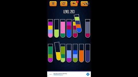 Water Sort Puzzle - Color Liquid Sorting Game Level 263 Solution