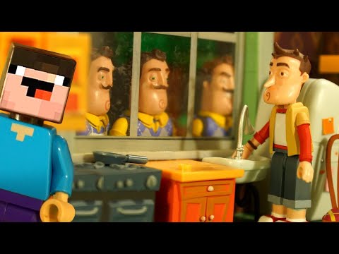 Видео: Лего ПРИВЕТ СОСЕД vs Nintendo Switch - Лего НУБик Мультики Майнкрафт