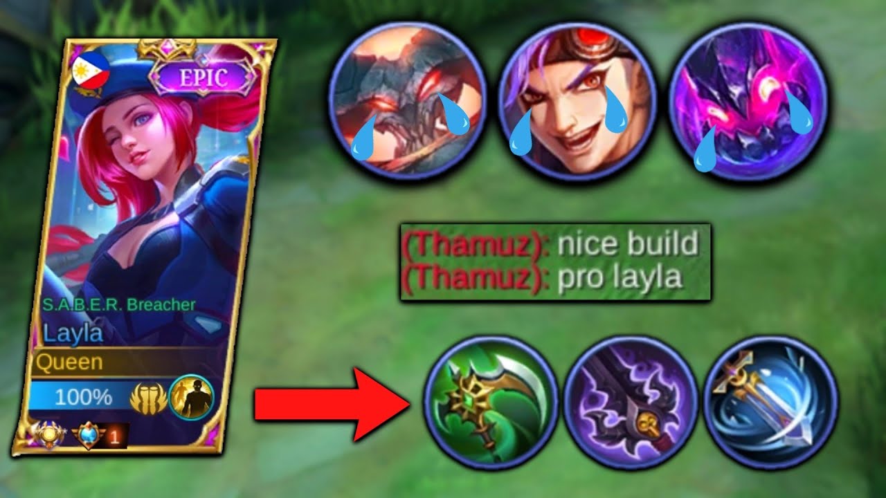 TRY THIS BUILD IF YOUR ENEMIES ARE TOO TANKY! (MAX ATTACK SPEED) | Top 1 Global Layla Build