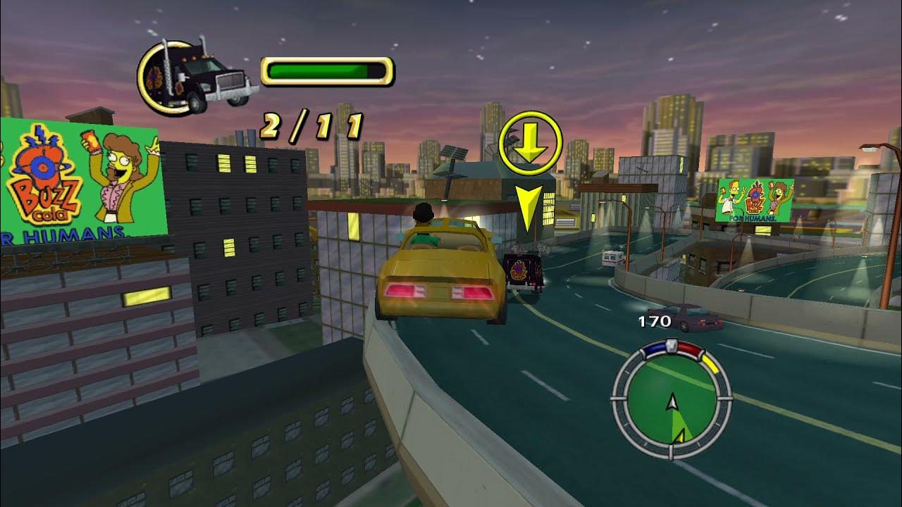 Прохождение run. The simpsons hit and run donut mod. simpsons hit and run map. simpsons hit and run mods. simpsons hit map level 3.