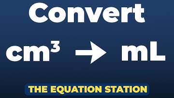How to convert cubic centimeters to milliliters | Physics Practice Problem