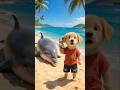 The poor puppy rescue pregnant dolphin #puppy #rescue #dolphin #animals #funny